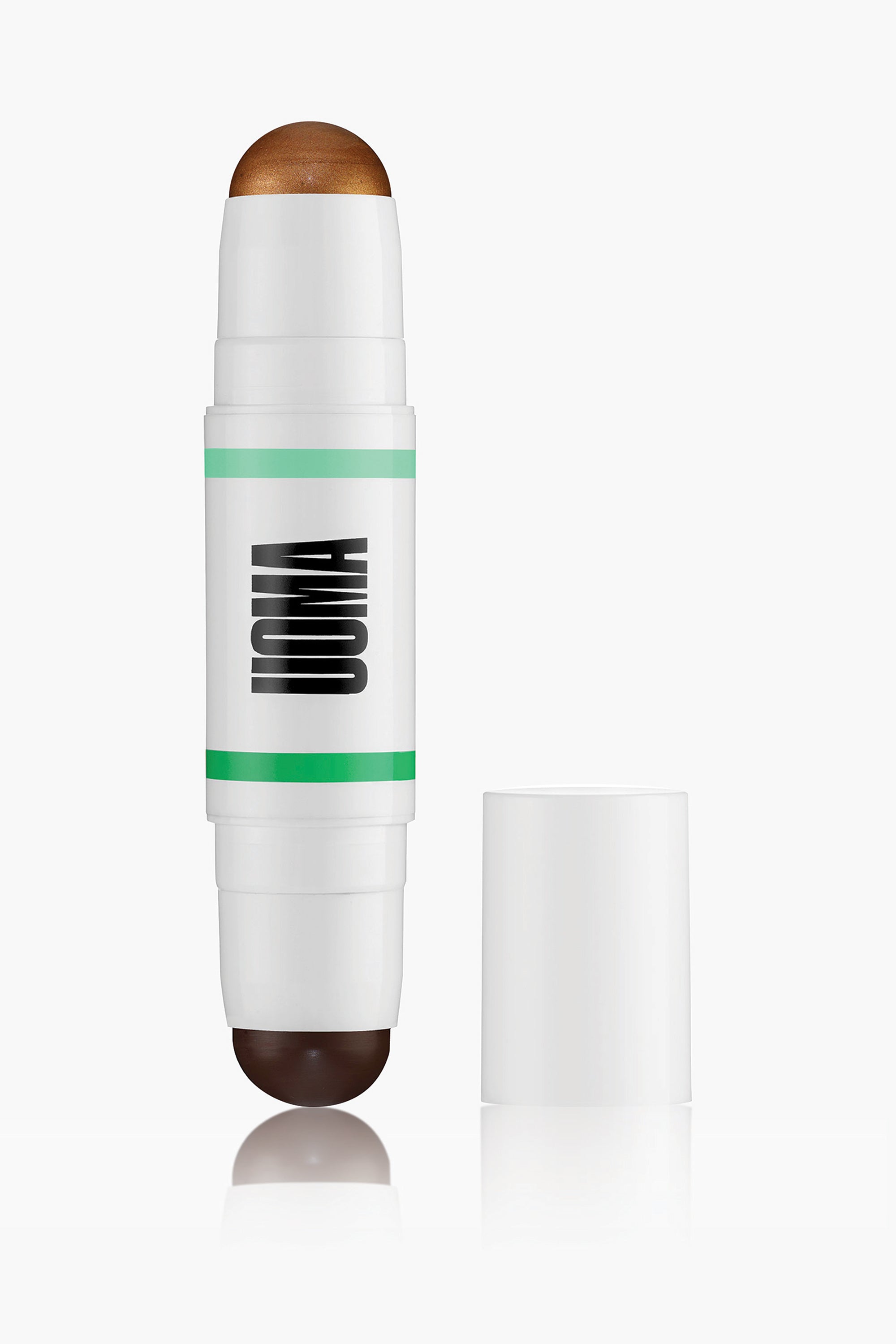 The UOMA Beauty Double Take Contour Stick features a double ended contour and highlight stick. It’s a power couple that is sure to make you do a double take.